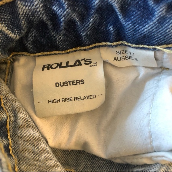 ROLLA’s Dusters Super High Rise Relaxed mom jeans size 27 blue - Picture 5 of 9